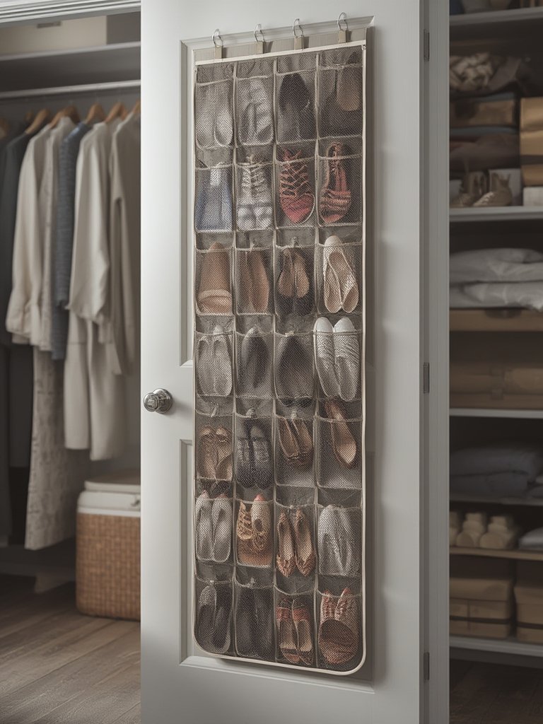 shoe organizer in action