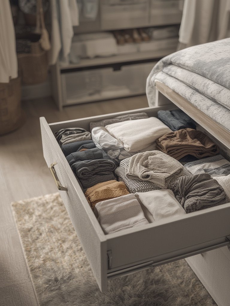 fabric organizer in action