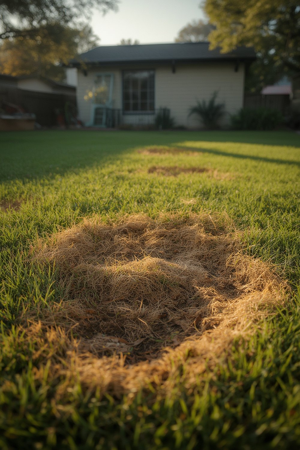 killed lawn with weed killer - Illustration 1