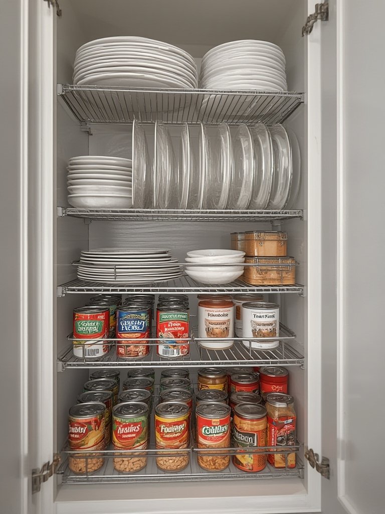 cabinet organizer in action