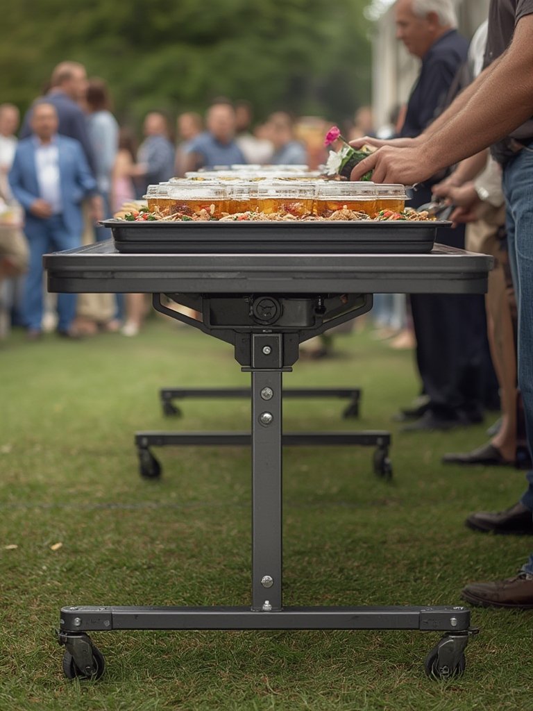 folding table in action