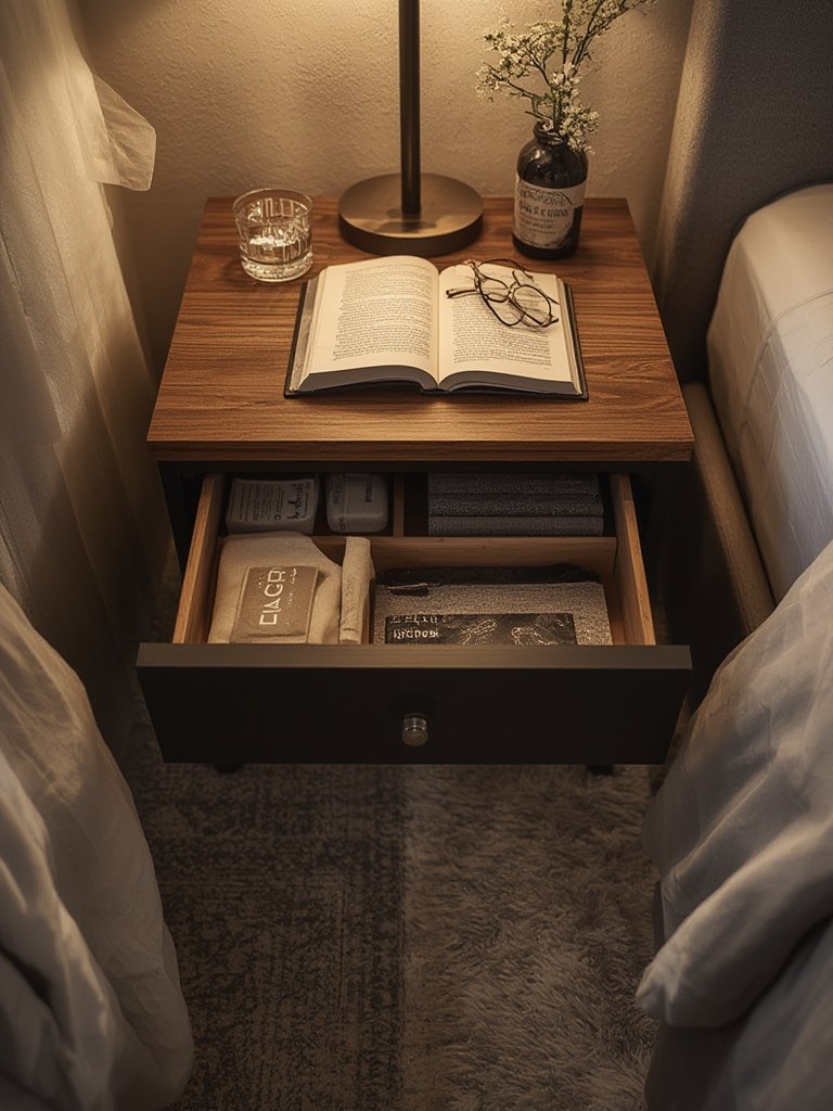 nightstand dresser in action