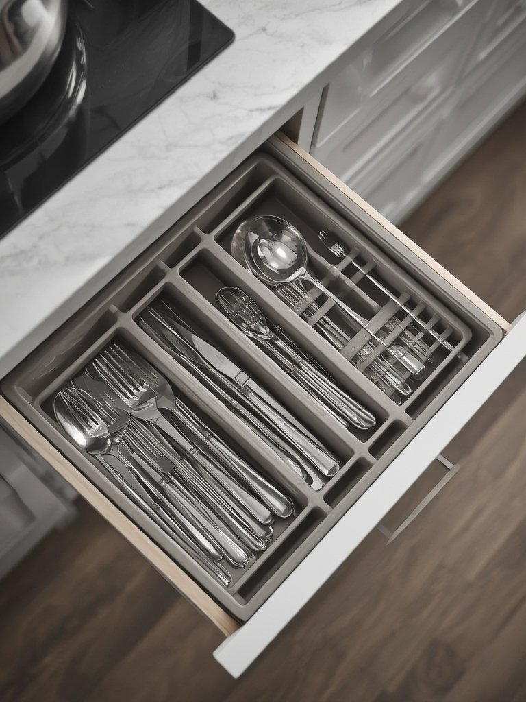 utensil organizer in action