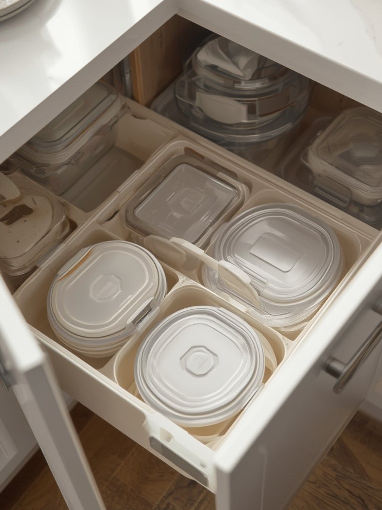 lid organizer in action