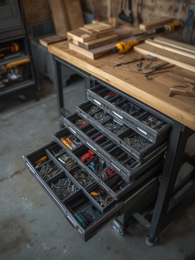 tool organizer in action