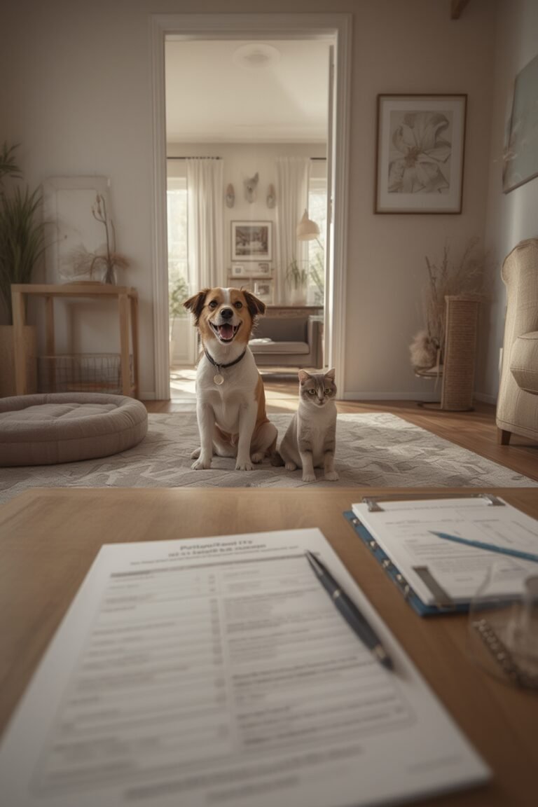 pet application form rental