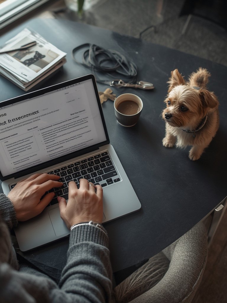 pet resume template - Illustration 2