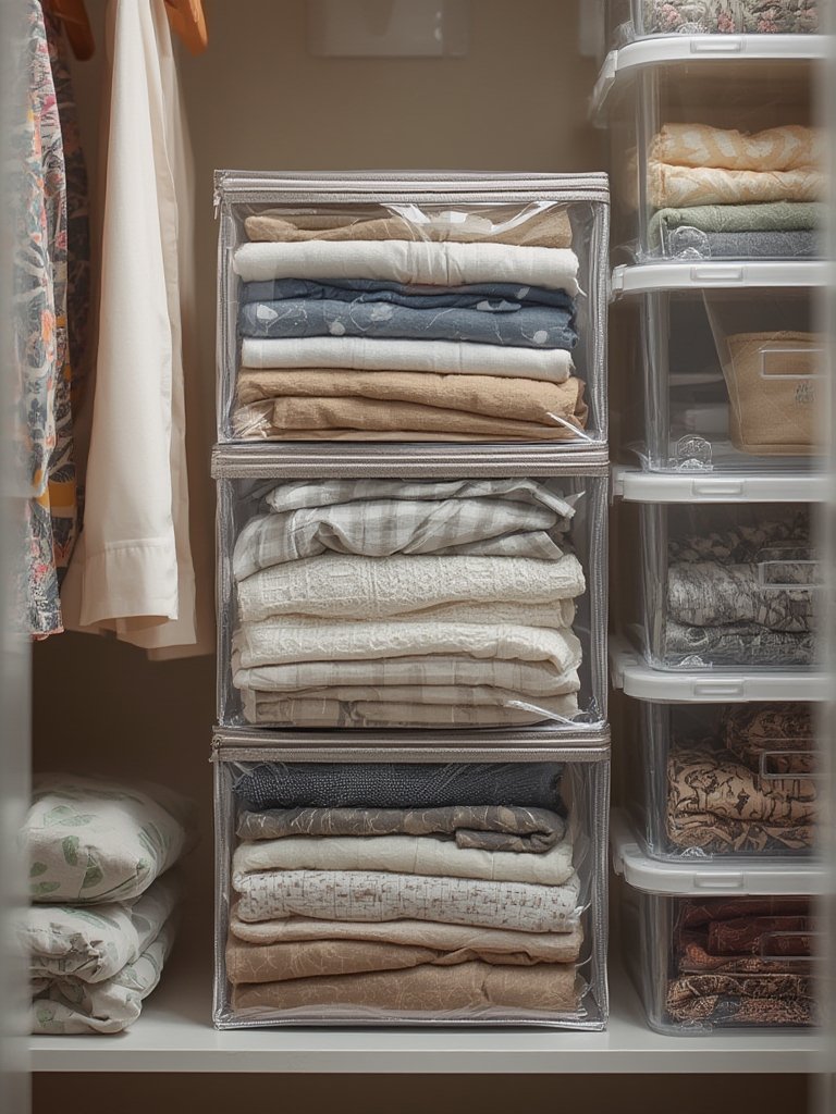 closet storage in action